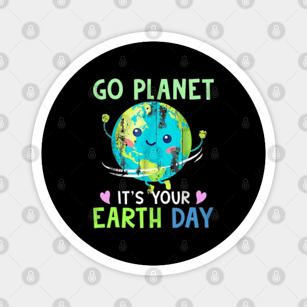 Happy Earth Day 2024 Funny Earth Day Dab Magnet by Wahetna